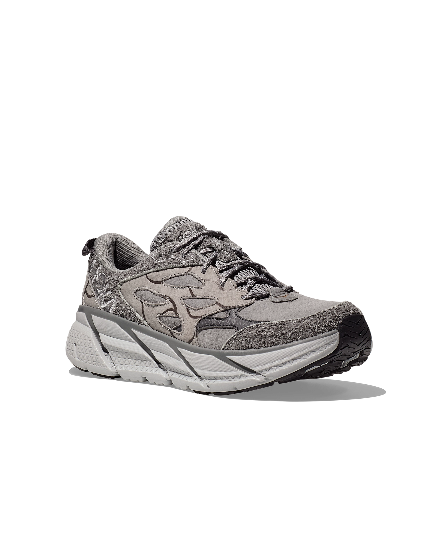 Hoka U CLIFTON L Suede TP Galactic Gray / Satellite Grey